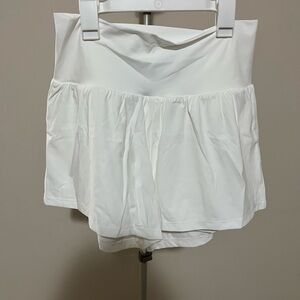 HALARA Women's Athletic White Shorts